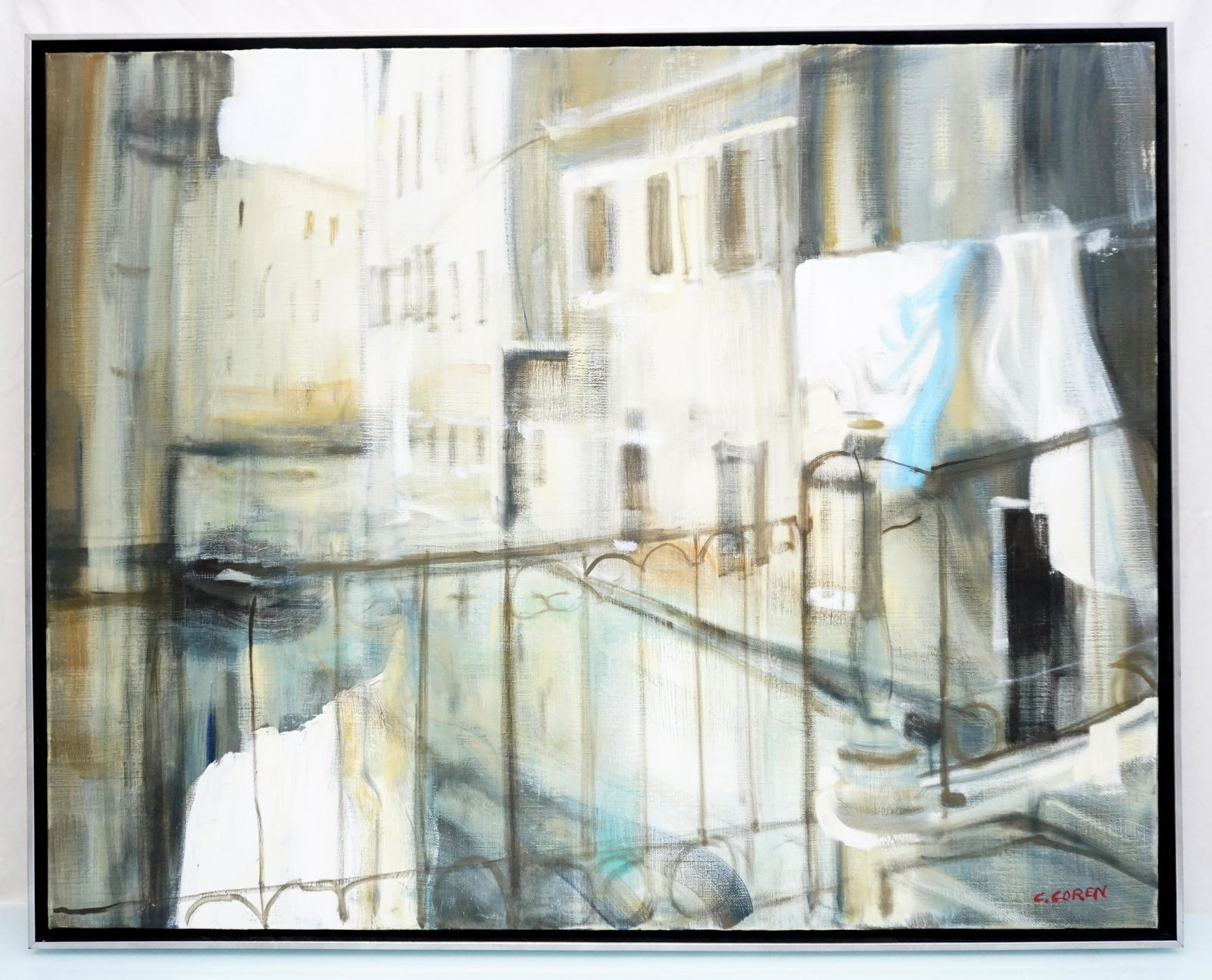 CATHERINE COREN (french, b 1949) OIL ON CANVAS (1 of 6)