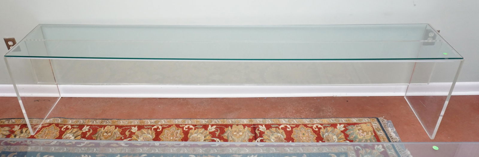 MCM HUGH NEWELL JACOBSEN LUCITE GLASS CONSOLE (1 of 5)