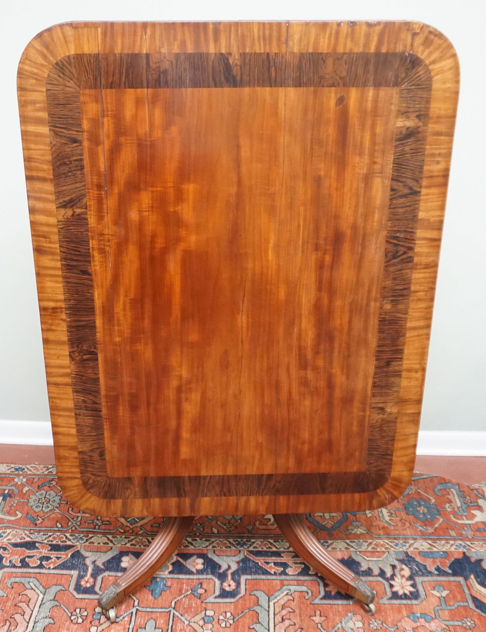 REGENCY INLAID TILT TOP BREAKFAST TABLE (1 of 9)