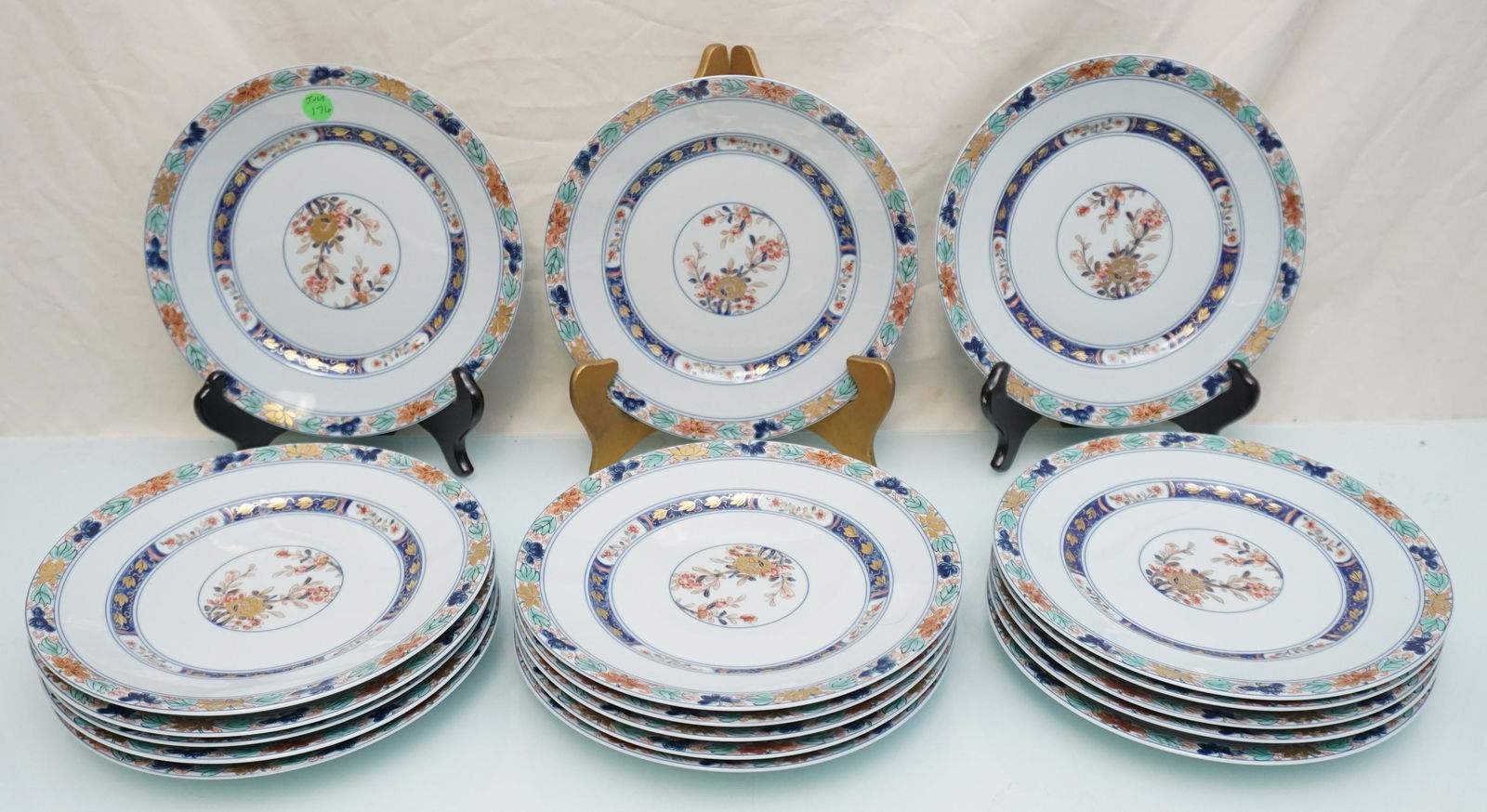 18 RAYNAUD LIMOGES KOUTANI (CELADON) PLATES (1 of 4)