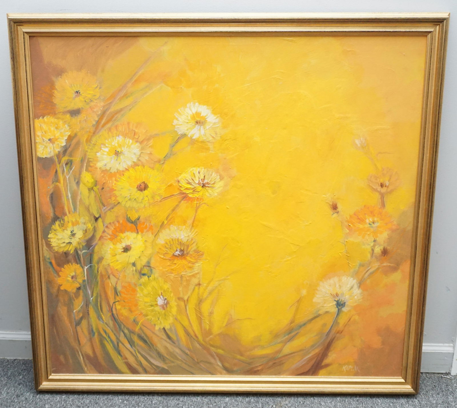 MCM YELLOW FLOWER PAINTING (1 of 4)