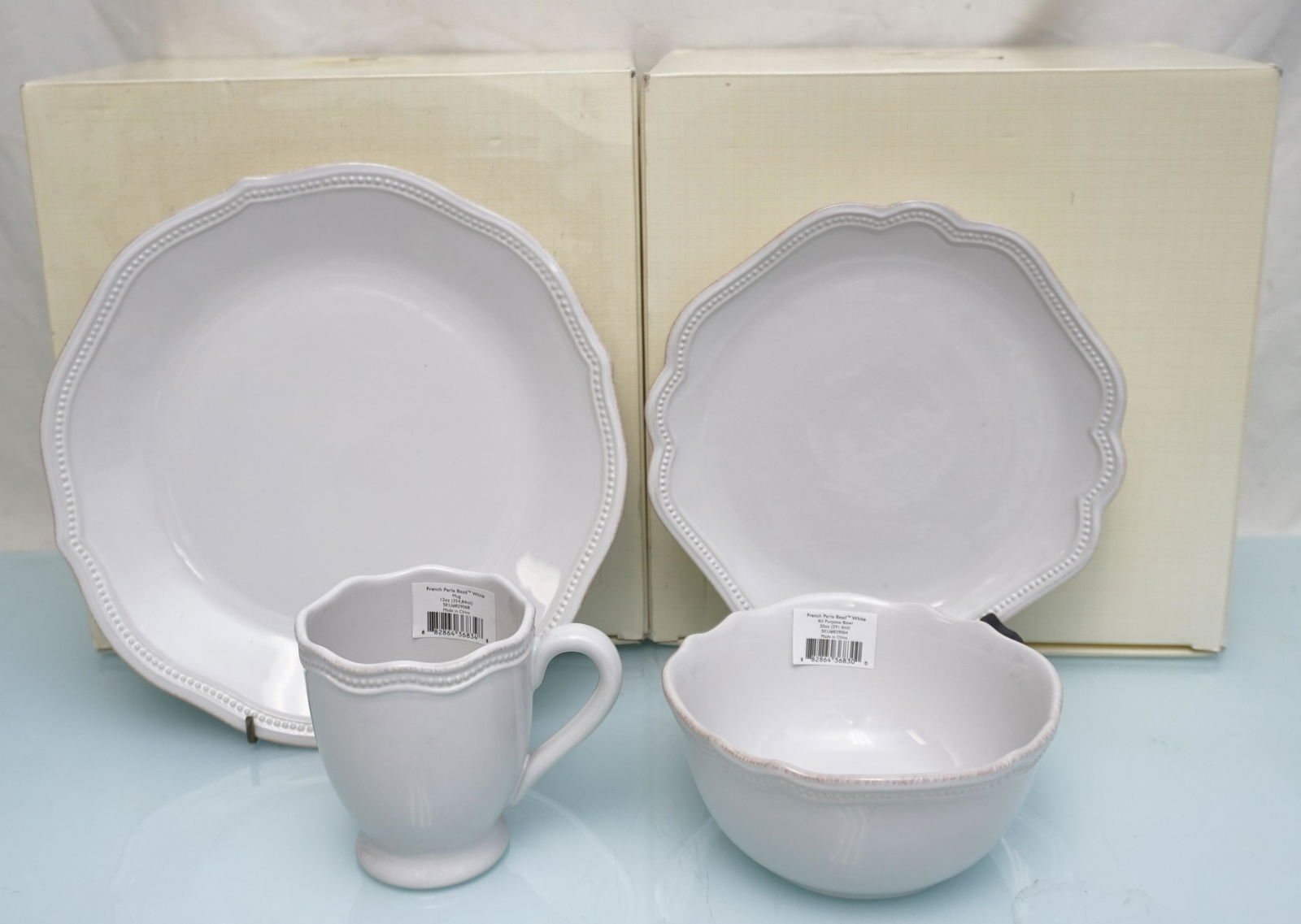 8 PC LENOX FRENCH PEARL BEAD CHINA (1 of 7)