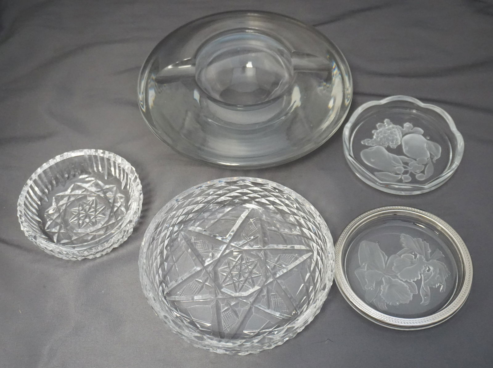 5 pc WATERFORD - ORREFORS GLASS PLUS (1 of 8)