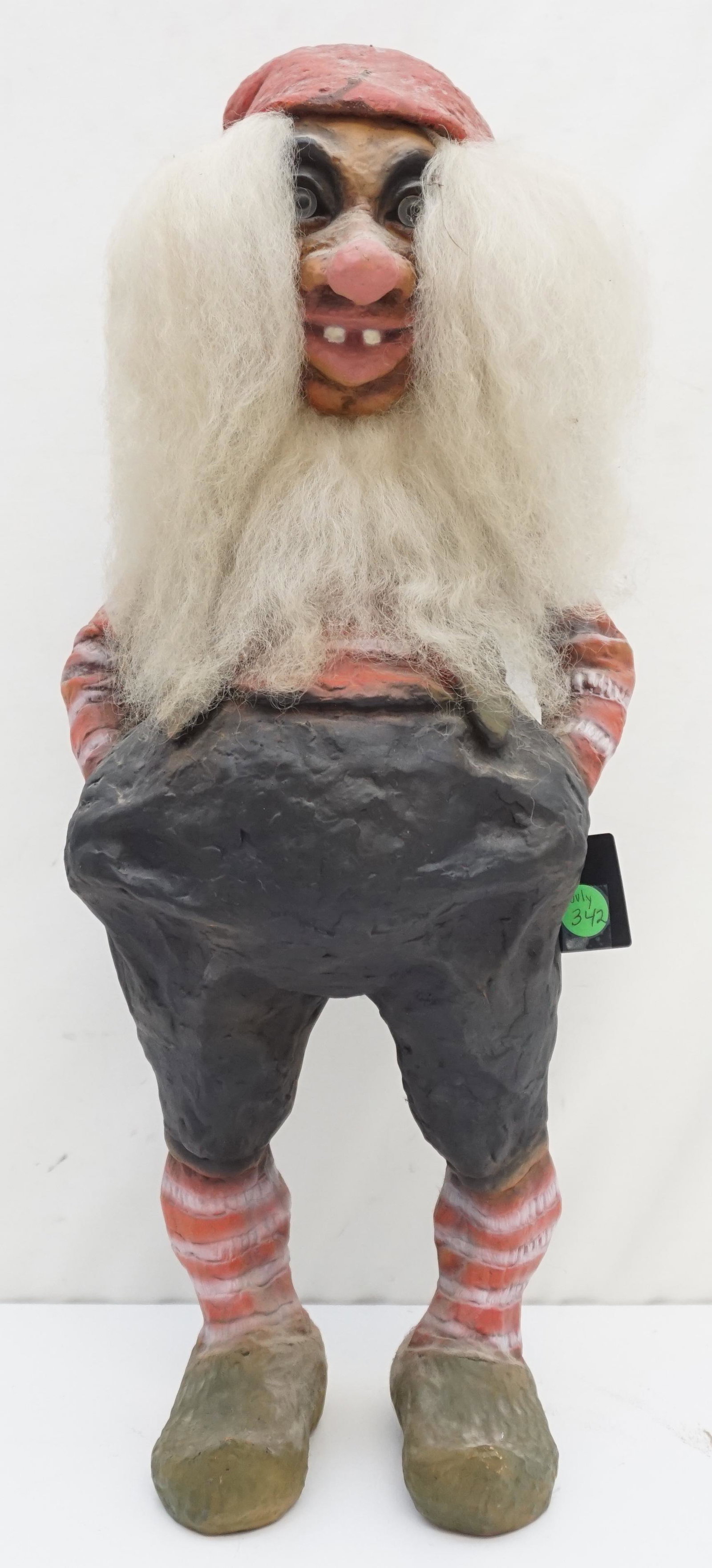 WALT DISNEY WORLD TROLL: Walt Disney World Troll. Measures 8"x6"x20". Weight 4 pds 4 oz. PROVENANCE: A Charleston SC Private Estate. NO IN HOUSE SHIPPING. *******Pickup or Shipping on this item offered through, UPS (843) 203-
