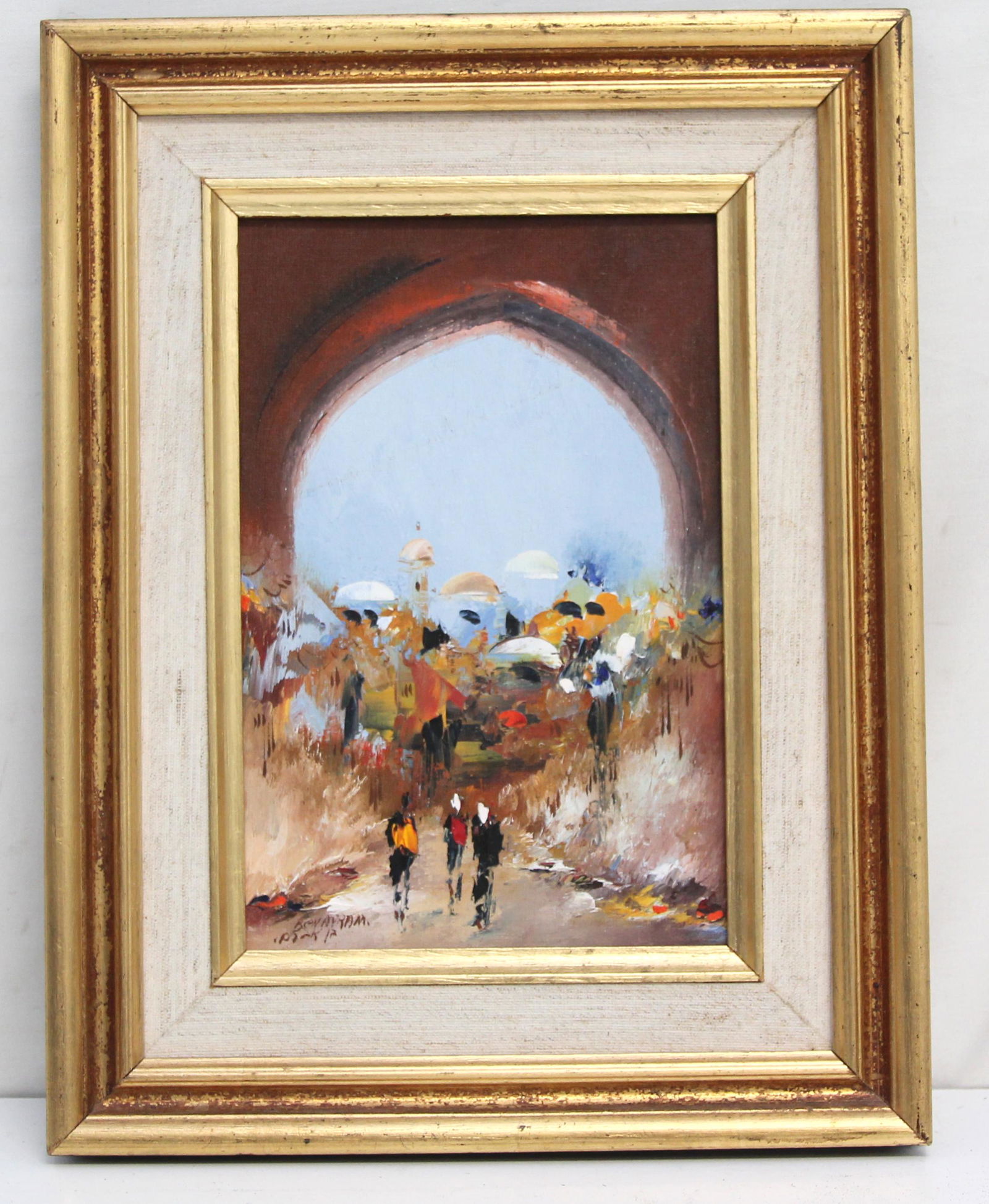 BEN AVRAM (b.1841) JERUSALEM OIL PAINTING (1 of 5)