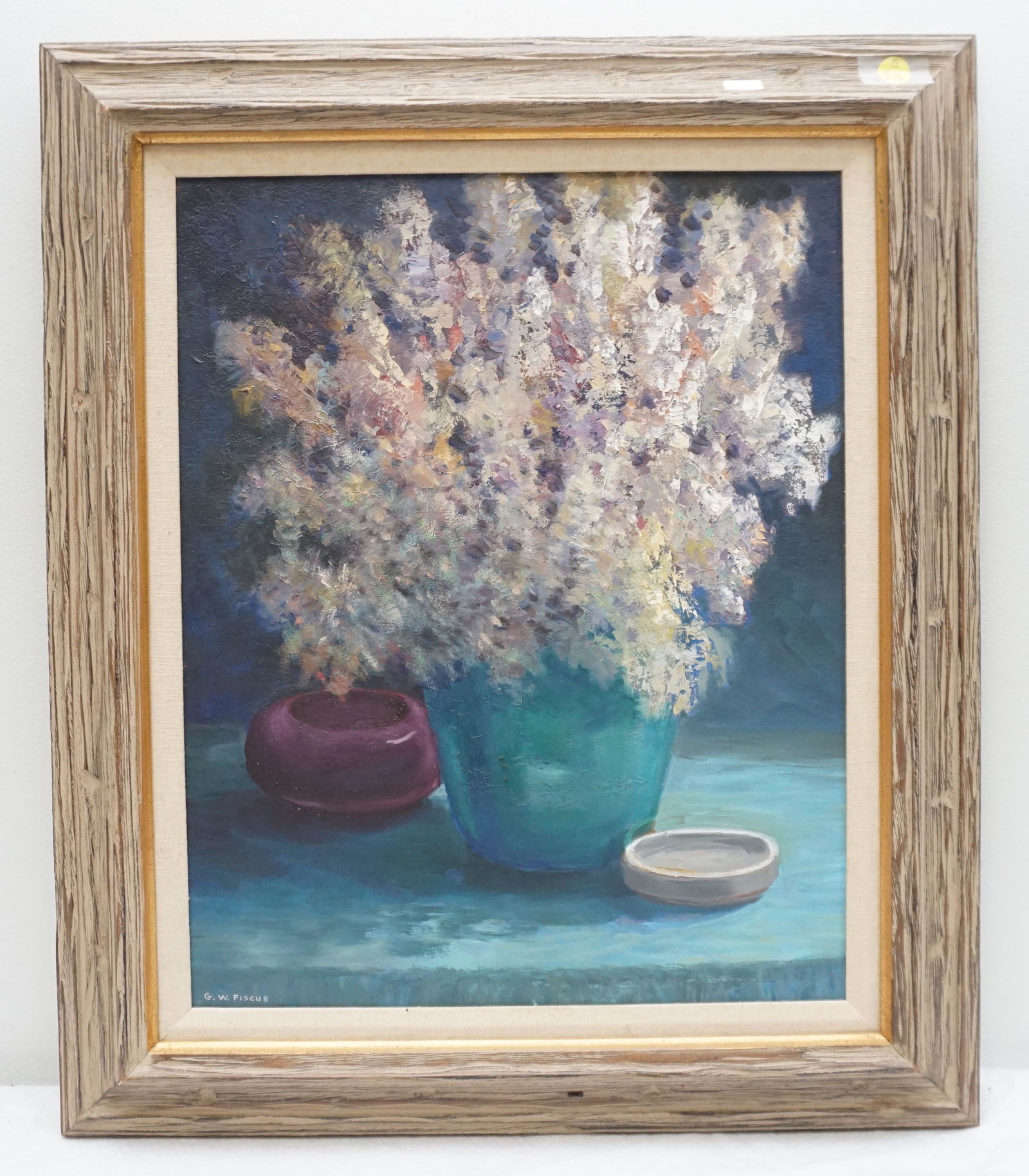 GORDON FISCUS (1902-2005) FLORAL STILL LIFE OIL (1 of 6)