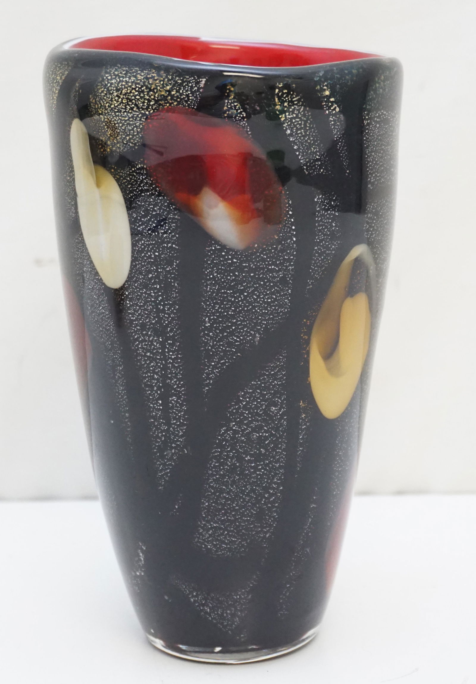 MID CENTURY AVEM MURANO TUTTI FRUTTI VASE (1 of 7)