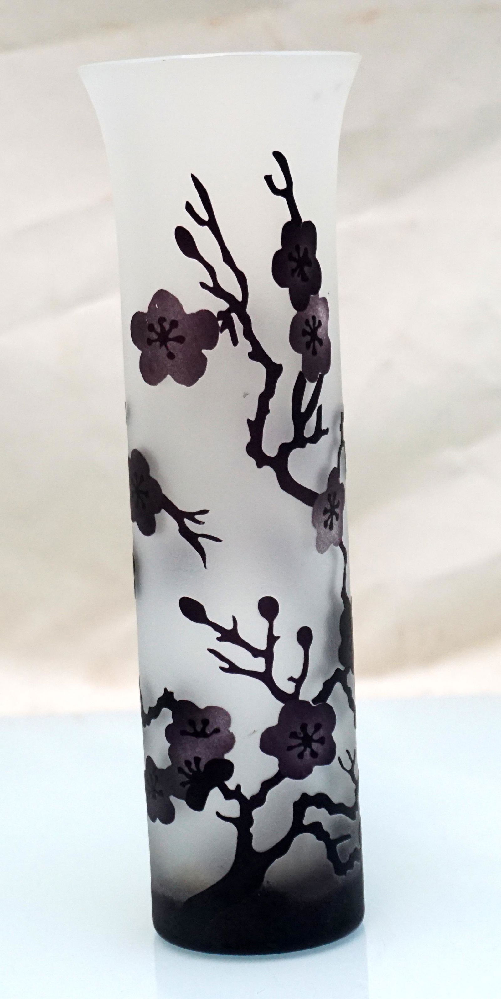 ART DECO DAUM STYLE CAMEO VASE (1 of 5)