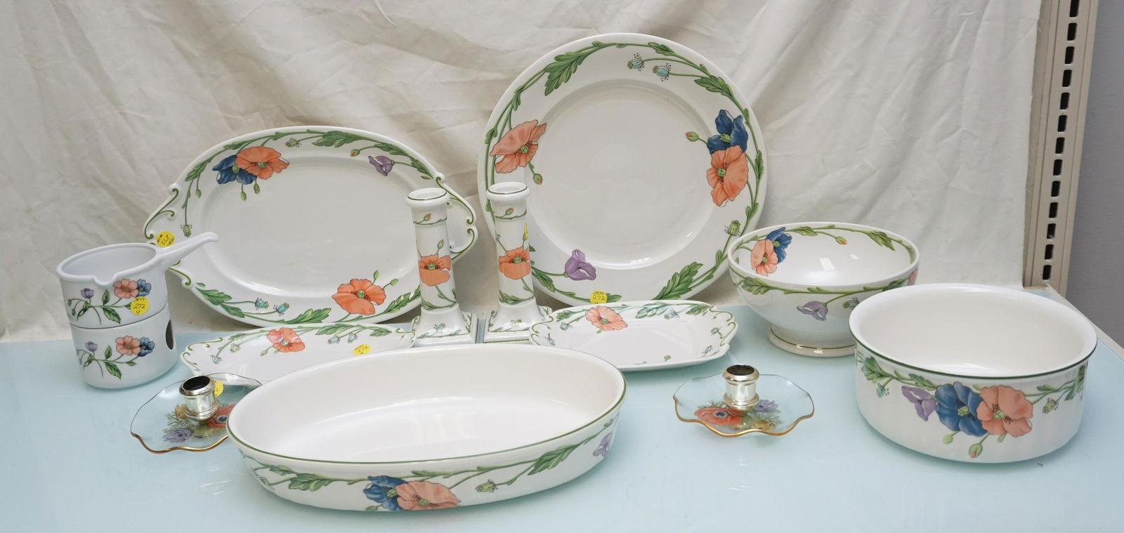 12 PC VILLEROY & BOCH AMAPOLA SERVING - SOUFFLE + (1 of 7)