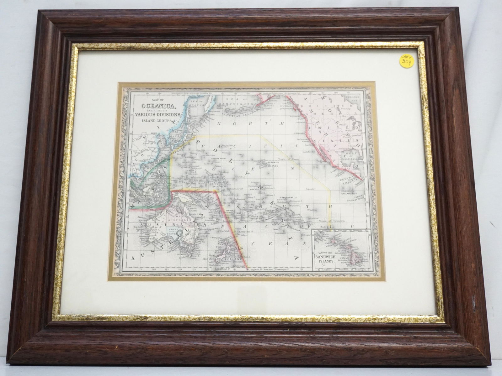 FRAMED MAP OF OCEANIA (1 of 8)