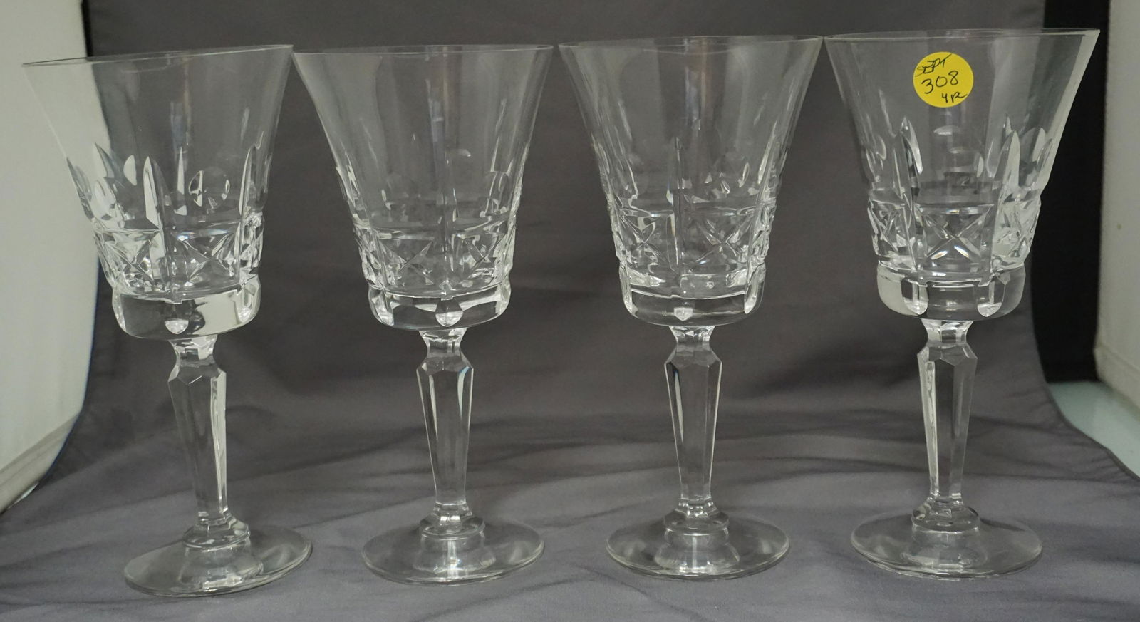 4 VINTAGE MIKASA CRYSTAL WATER GOBLETS (1 of 3)