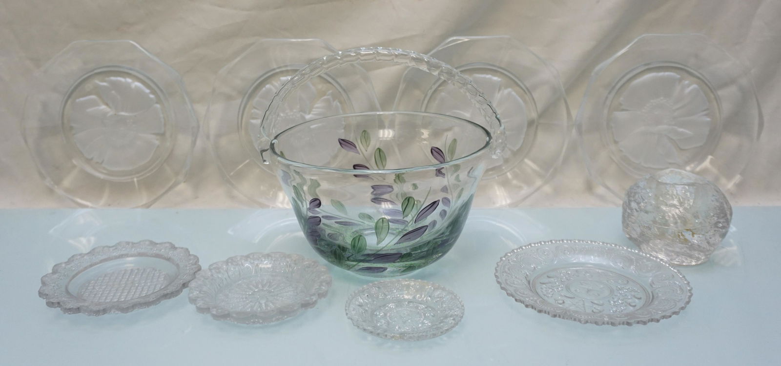 10 PC VINTAGE GLASS GROUPING (1 of 7)