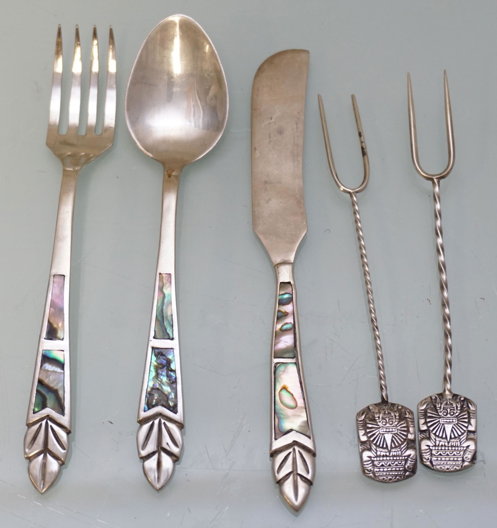 5 VINTAGE STERLING SILVER TAXCO MEXICO (1 of 7)