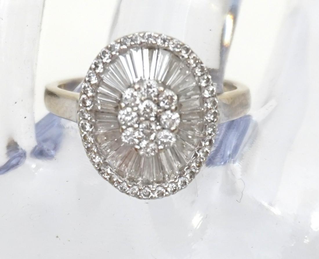 ESTATE 14KT WHITE GOLD 1.50 CT/TW DIAMOND RING (1 of 5)