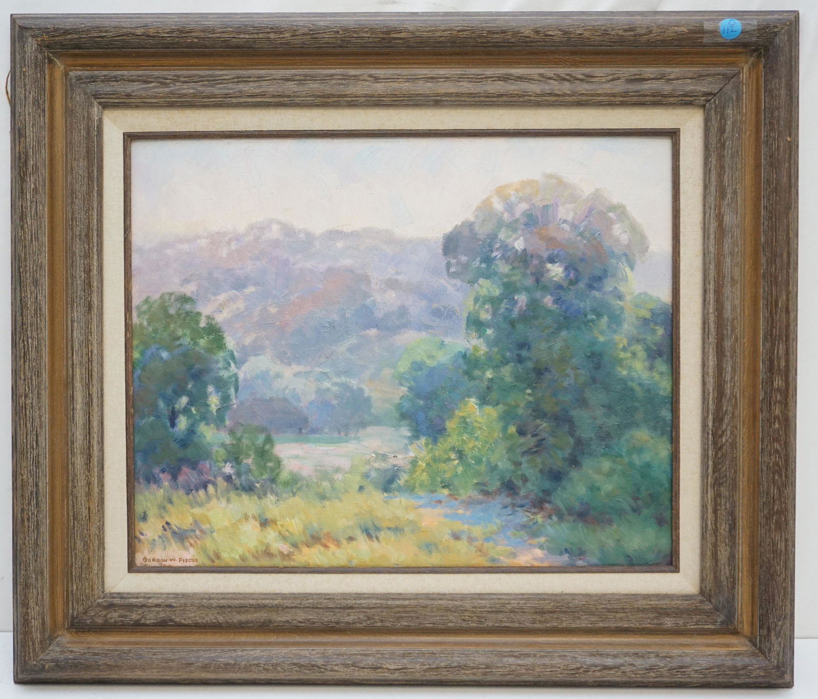 GORDON FISCUS (1902-2005) SUMMER BROWN COUNTY OIL (1 of 5)