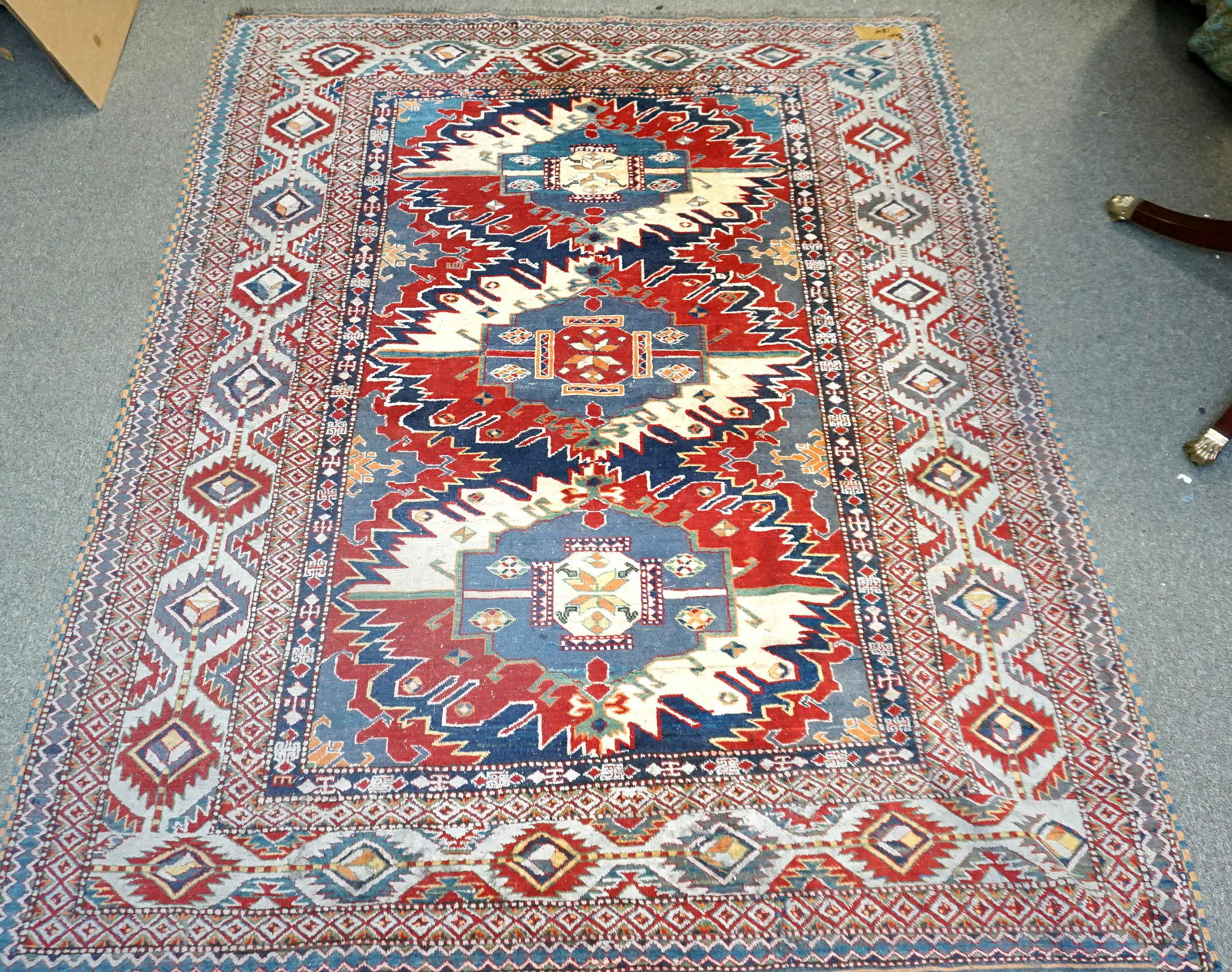 SEMI ANTIQUE KONYA KILIM TURKISH RUG (1 of 7)