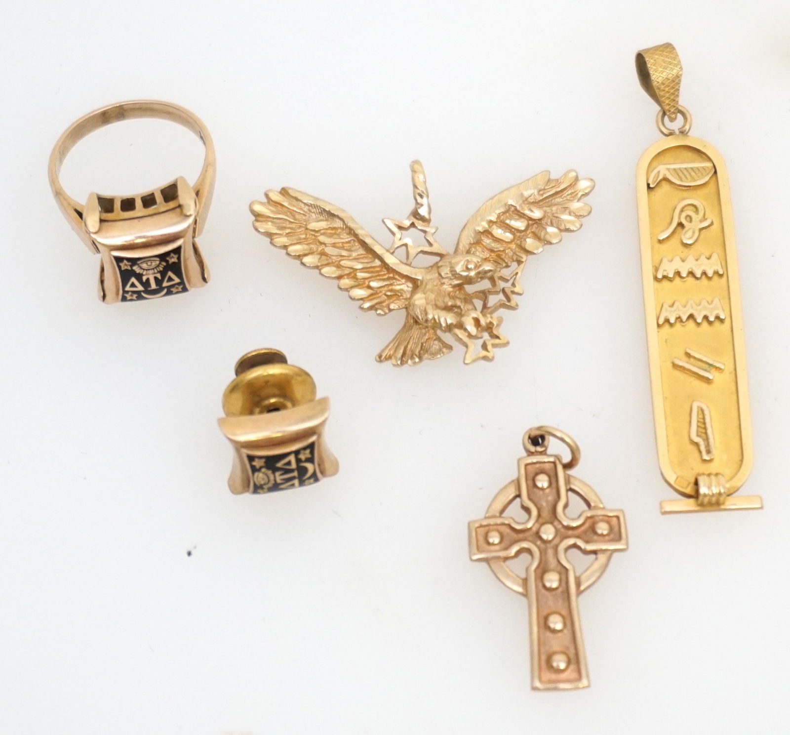 ESTATE 5PC 18 & 14KT RINGS, PENDANTS & MORE! (1 of 3)