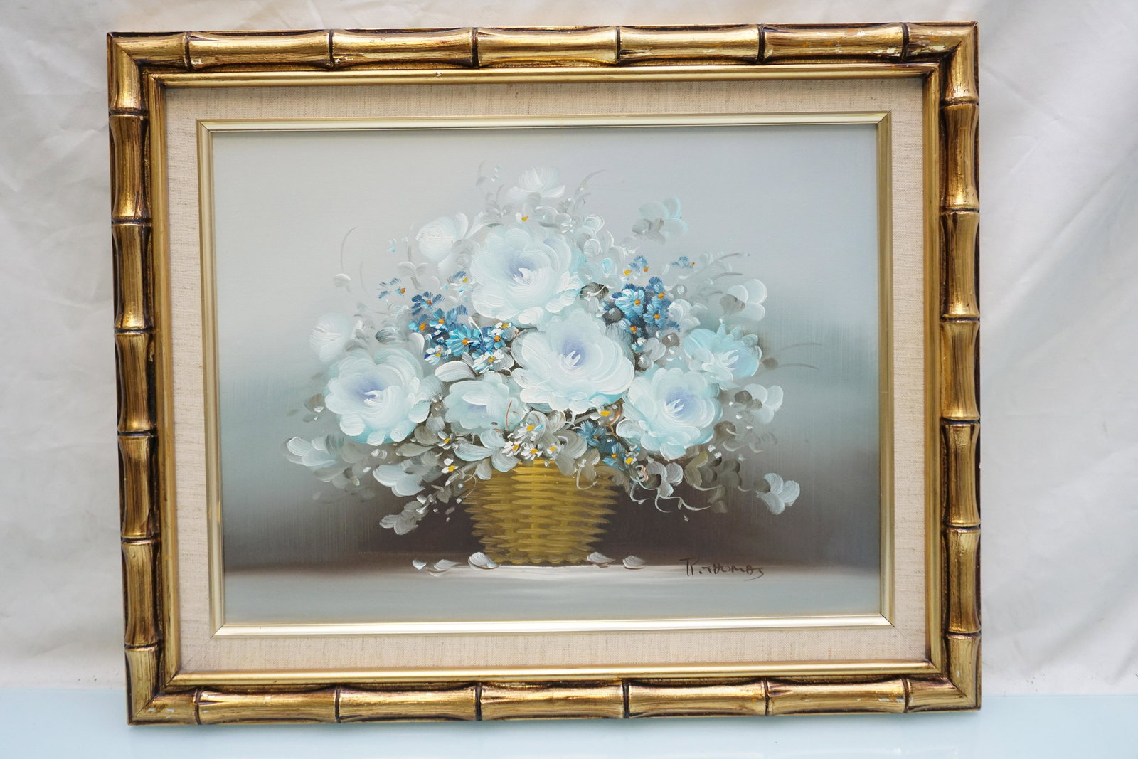 MCM R. THOMAS STILL LIFE BLUE FLORALS (1 of 5)