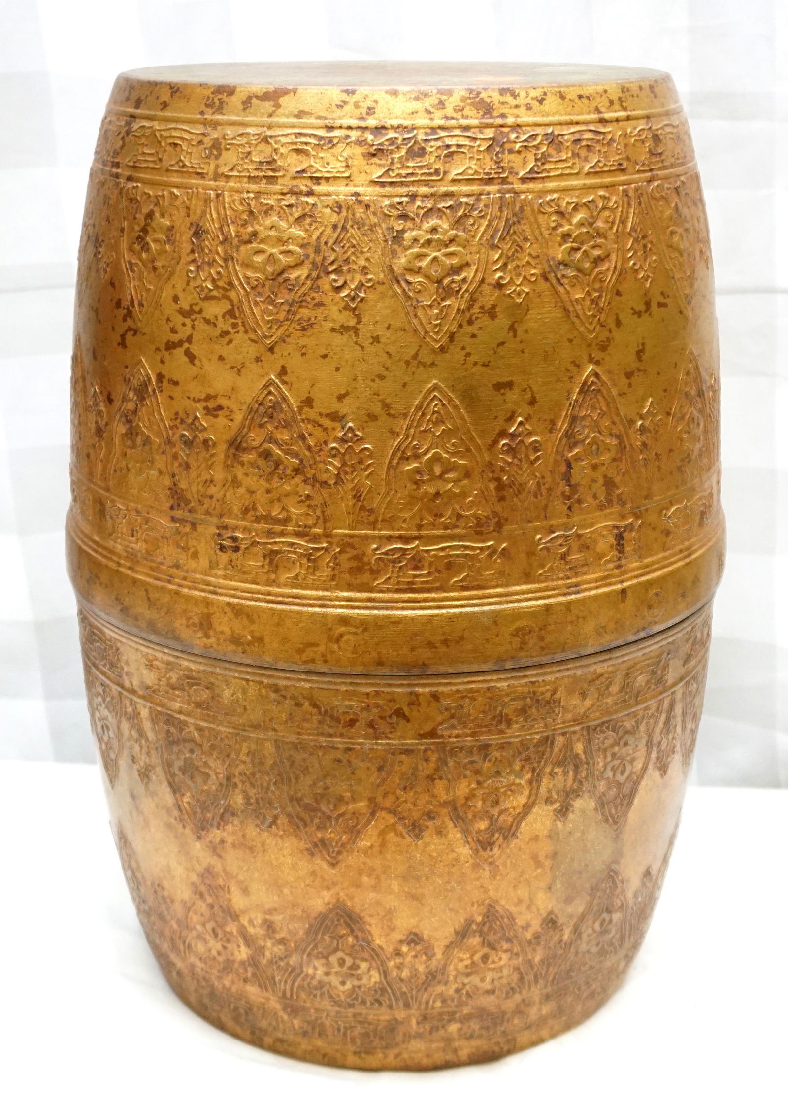 COPPER MOROCCAN CYLINDRICAL COPPER TABLE (1 of 10)