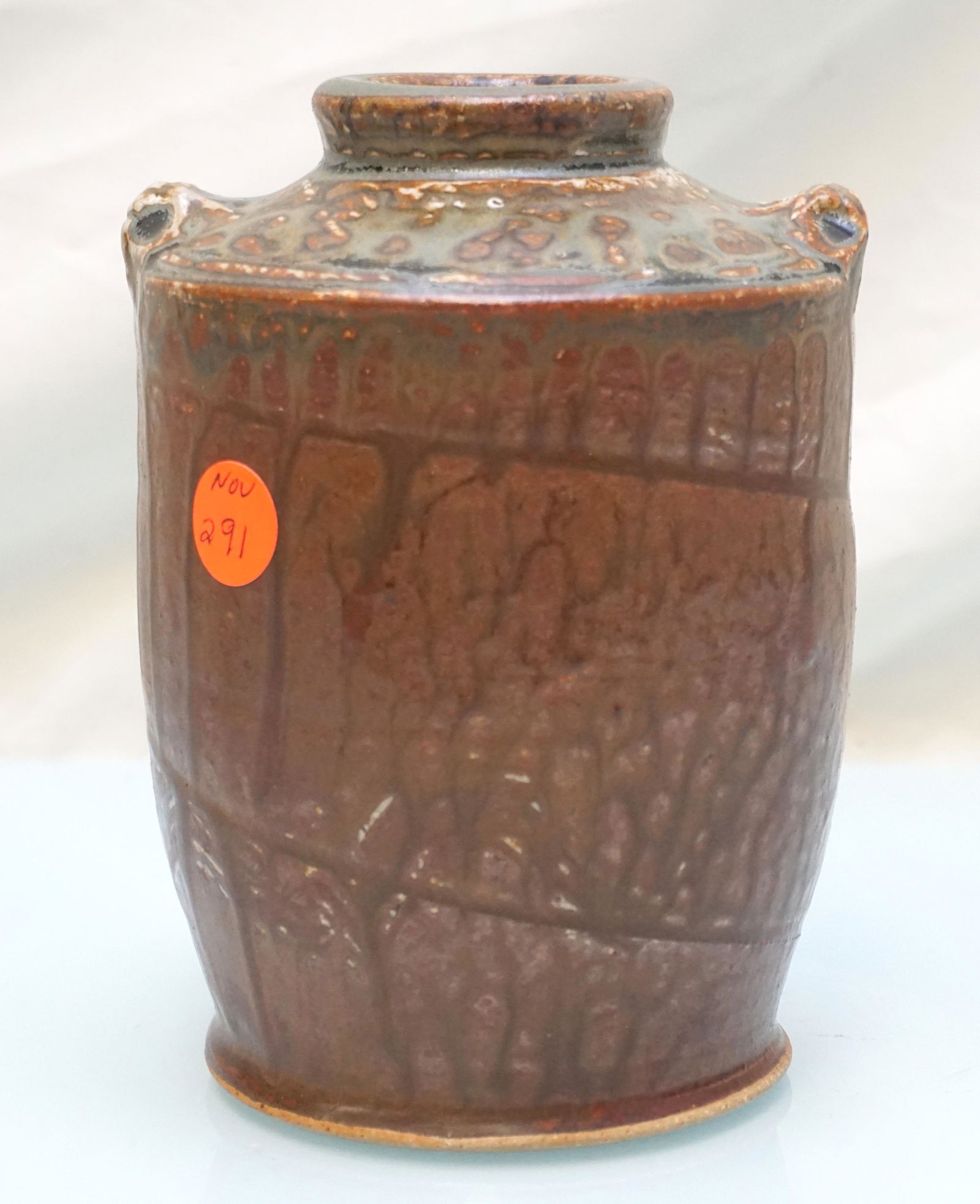 1970s JAPANESE EARTHENWARE DRIP VASE (1 of 7)