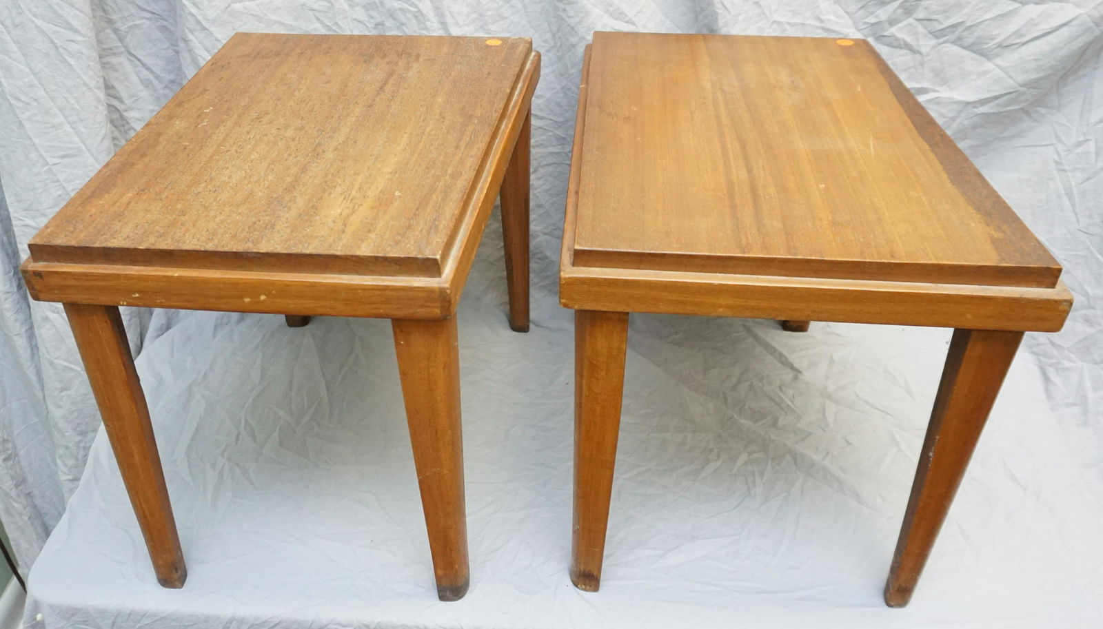 PAIR MCM SIDE TABLES (1 of 9)