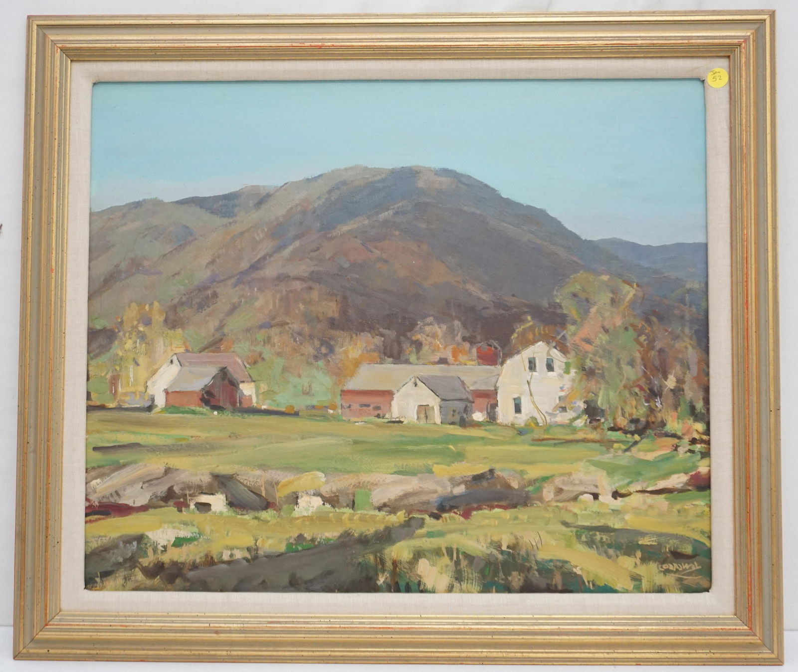 POST IMPRESSIONIST OIL PAINTING PASTORAL FARM (1 of 6)