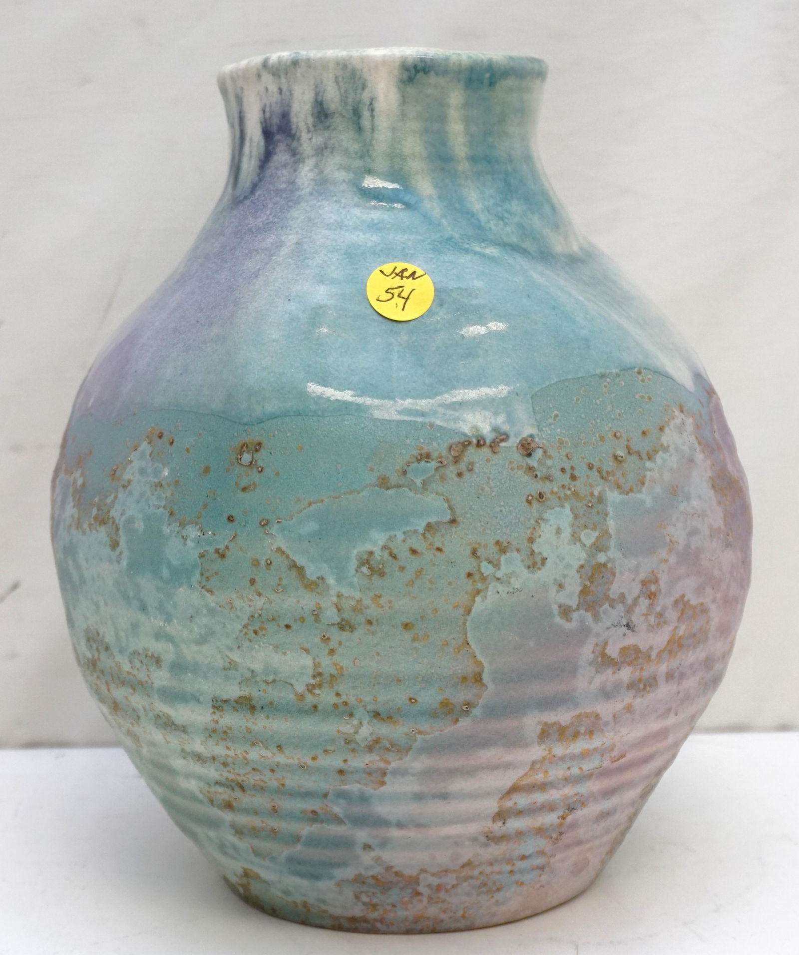 ORIGINAL TONY EVANS RAKU POTTERY VASE (1 of 7)