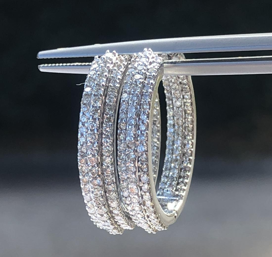 1.60 CTS/TW DIAMOND INSIDE-OUTSIDE HOOP EARRINGS (1 of 3)