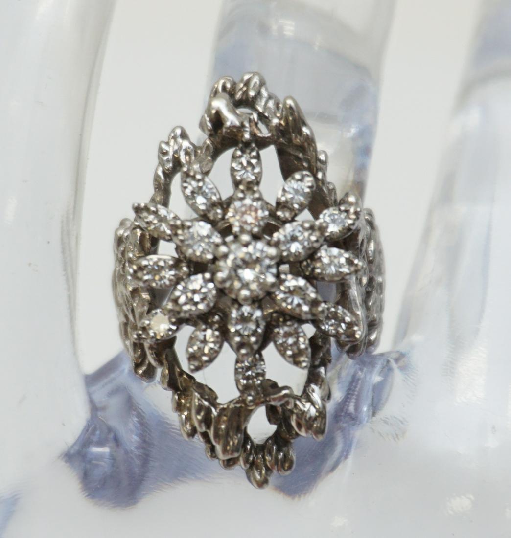 0.90CT/TW 14KT DIAMOND FREE FORM RING (1 of 5)