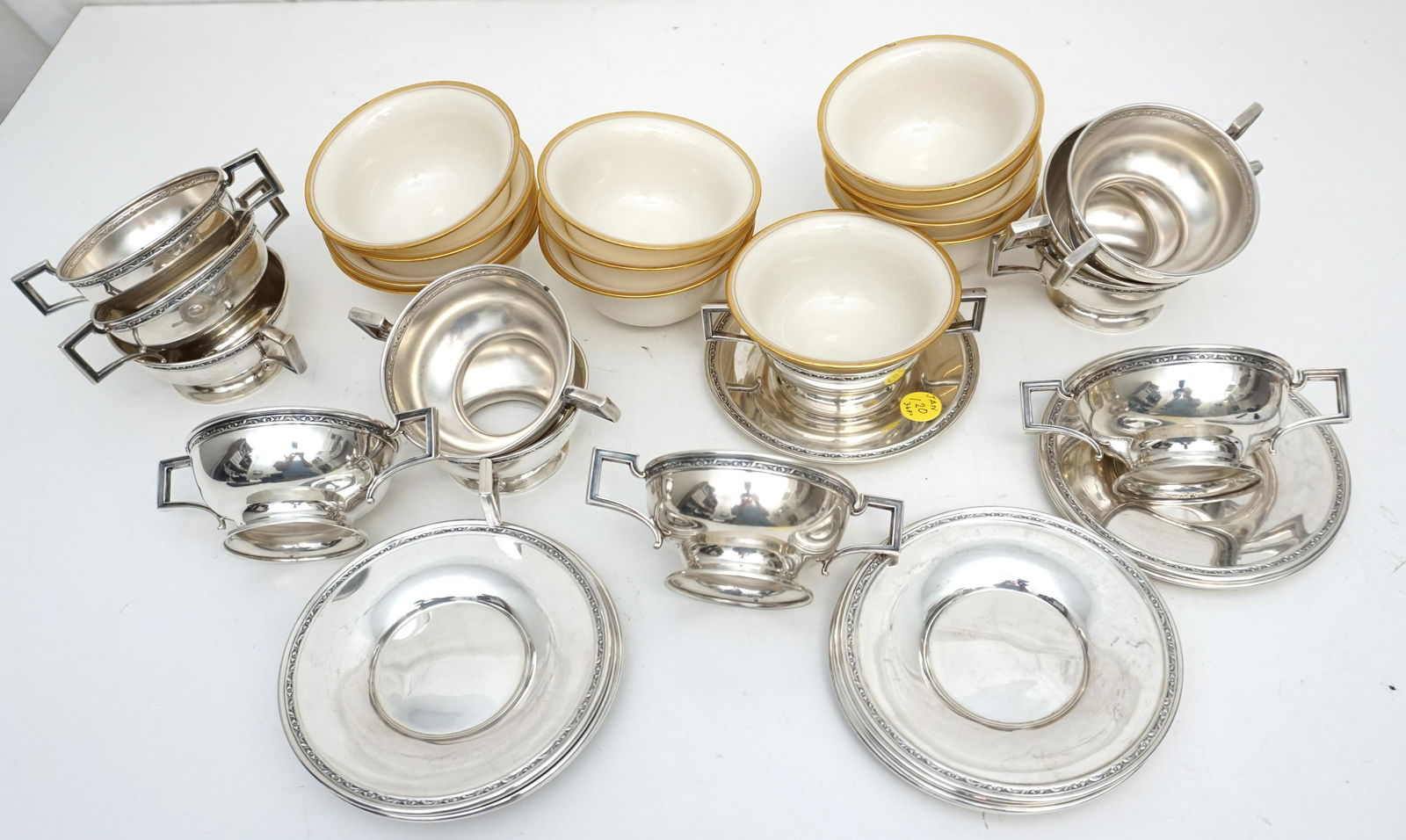 36 PC STERLING SILVER CREAM SOUP SET (1 of 7)