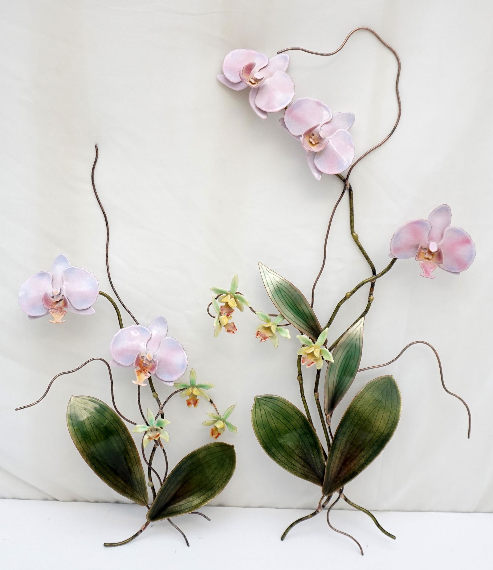 MCM BOVANO ENAMELED COPPER ORCHID WALL ART (1 of 7)