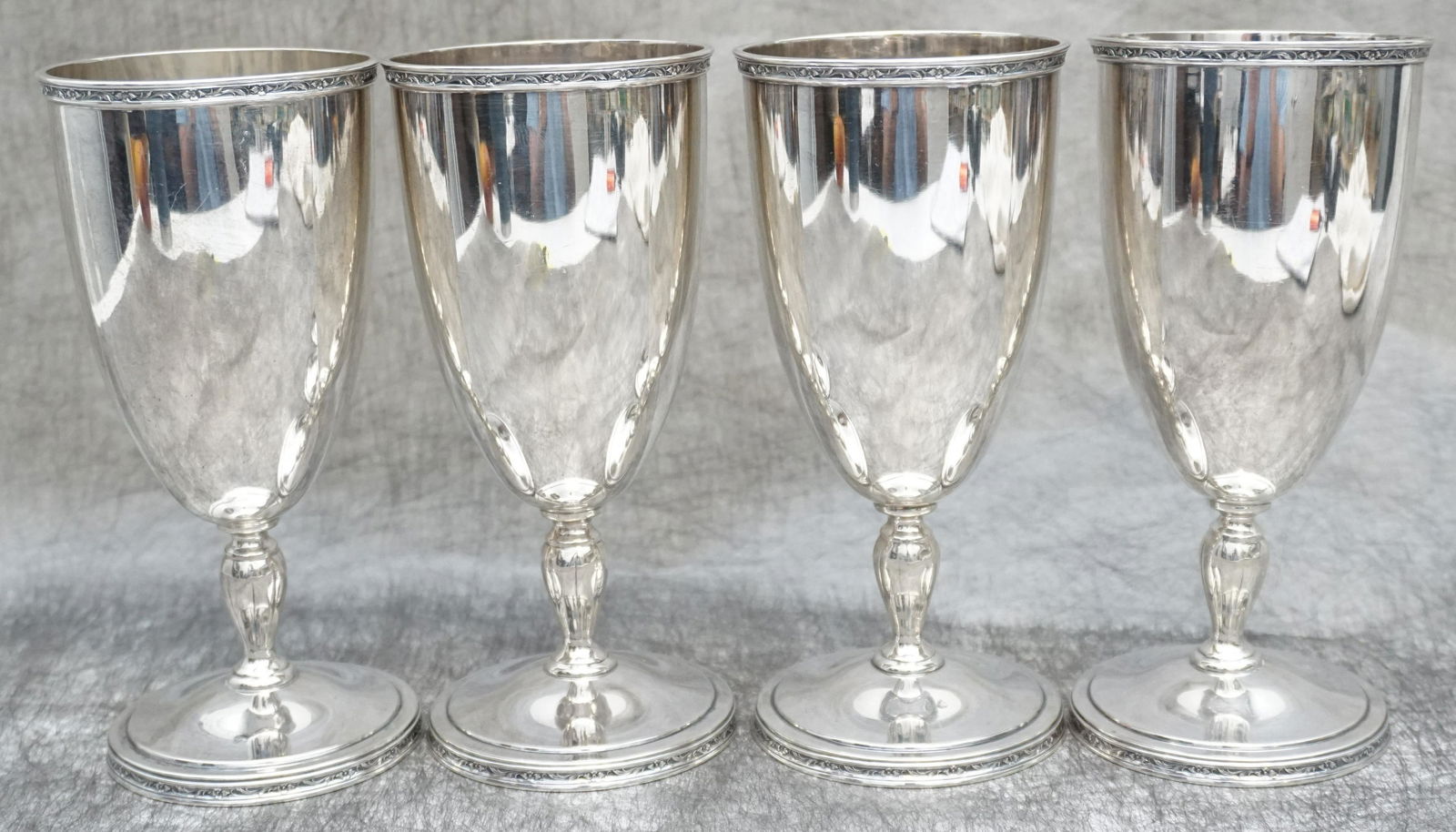 4 STERLING SILVER GOBLETS 1921 TOWLE (1 of 9)