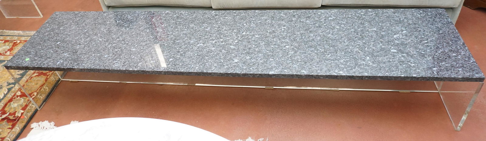 MCM HUGH NEWELL JACOBSEN LUCITE & GRANITE TABLE (1 of 3)