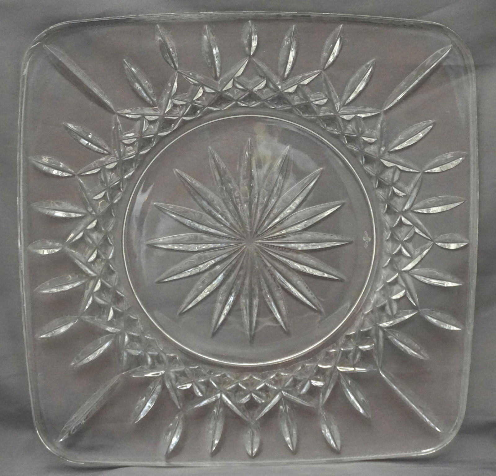 WATERFORD CRYSTAL LISMORE SQUARE PLATTER (1 of 5)