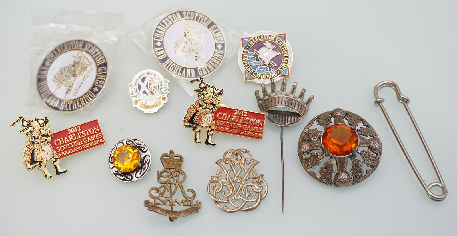 12 pc SCOTTISH COSTUME JEWELRY + STERLING (1 of 4)