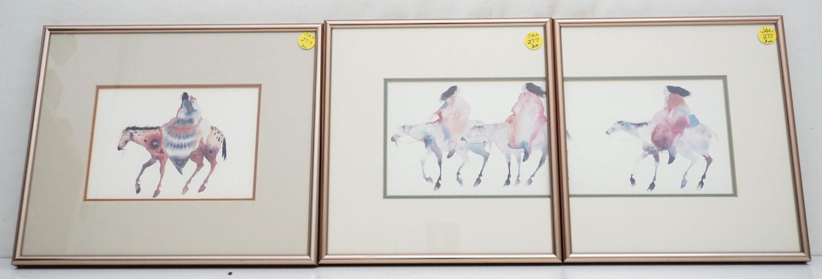 3 CAROL BIGG WATERCOLOR PRINTS (1 of 5)