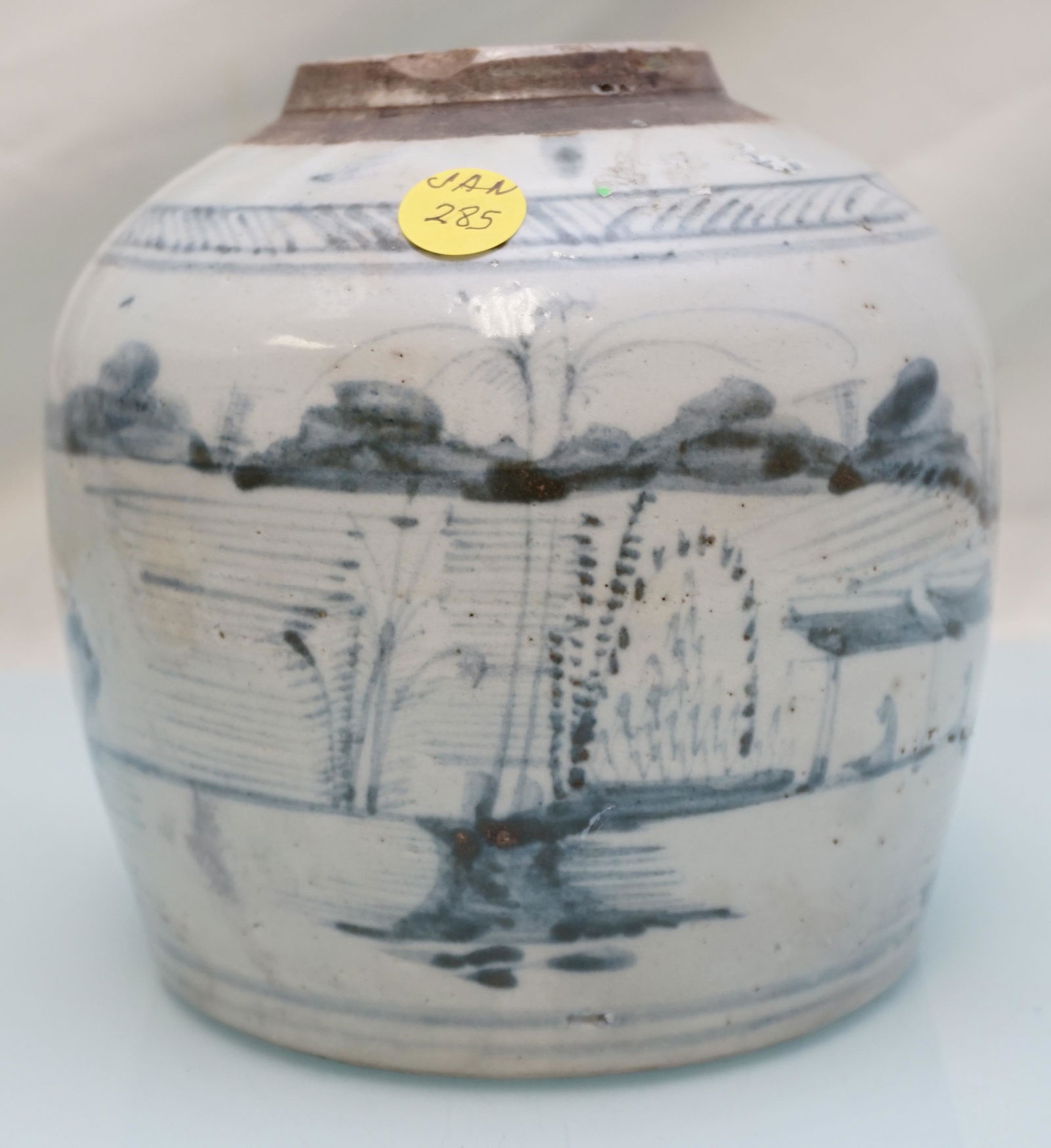 ANTIQUE CHINESE CANTON GINGER JAR C. 1800 (1 of 8)