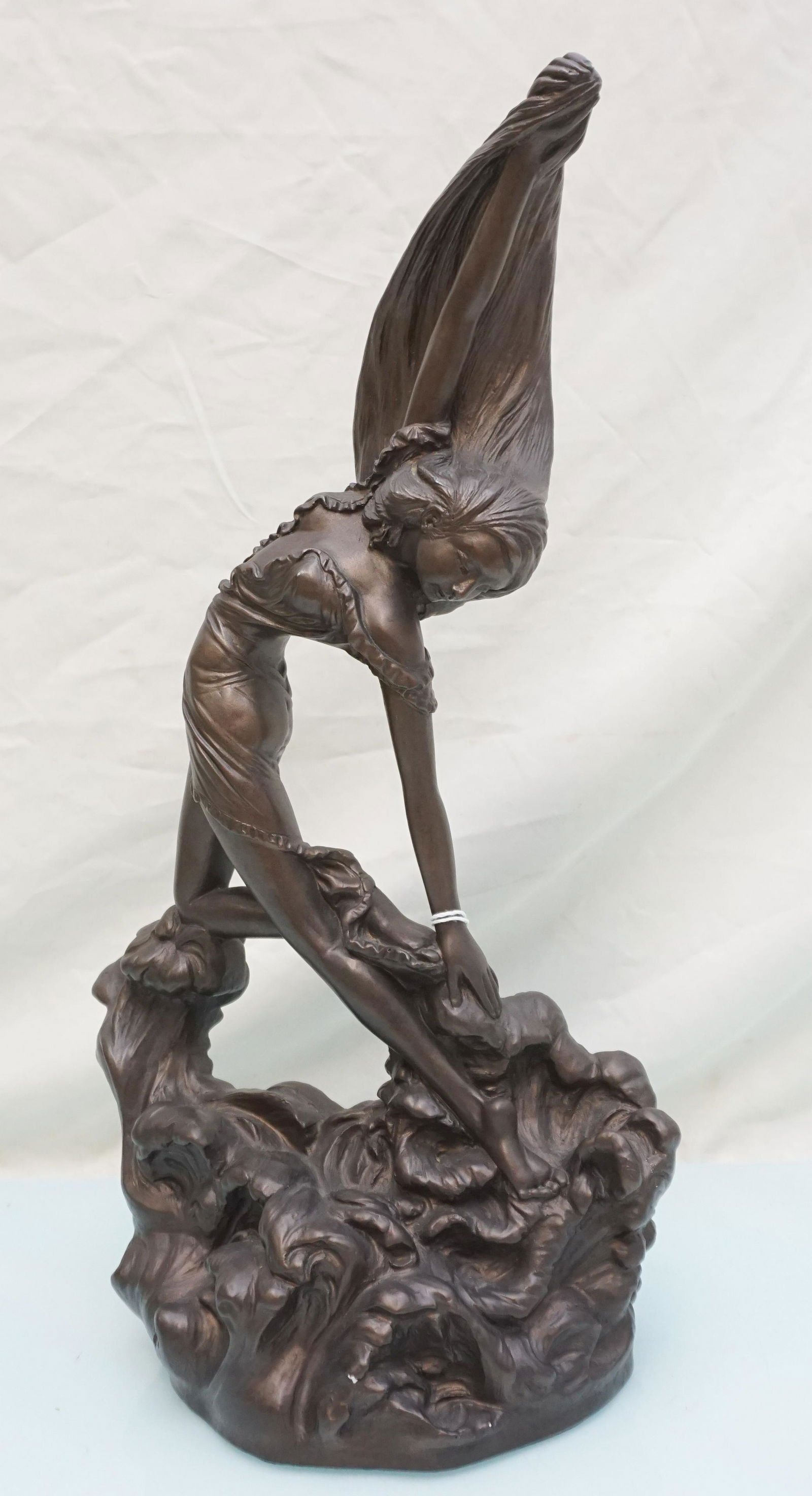 COMPOSITE BRONZED DANCER SCULPTURE (1 of 6)