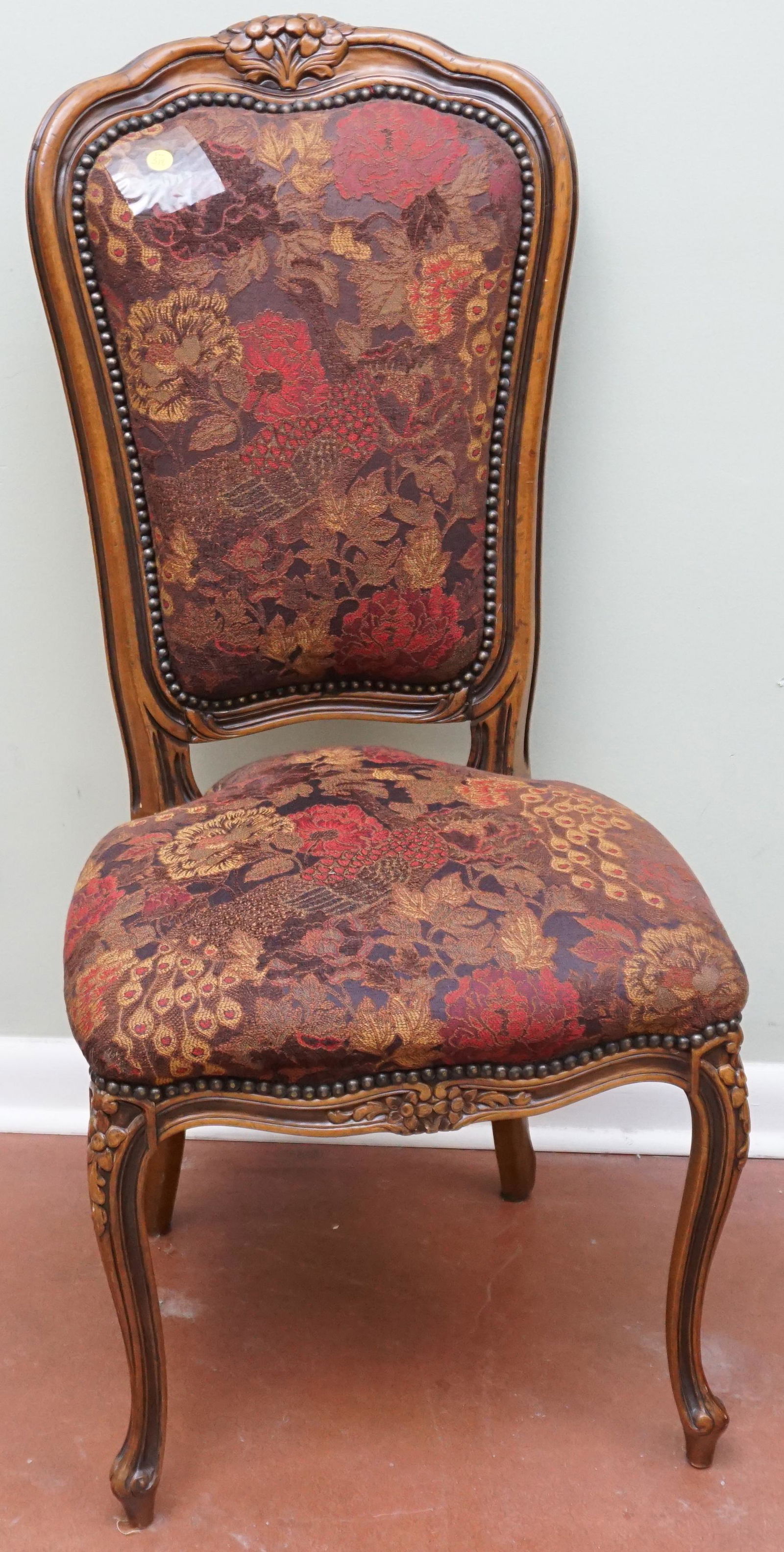 VINTAGE CARVED FRENCH STYLE SIDE CHAIR (1 of 5)
