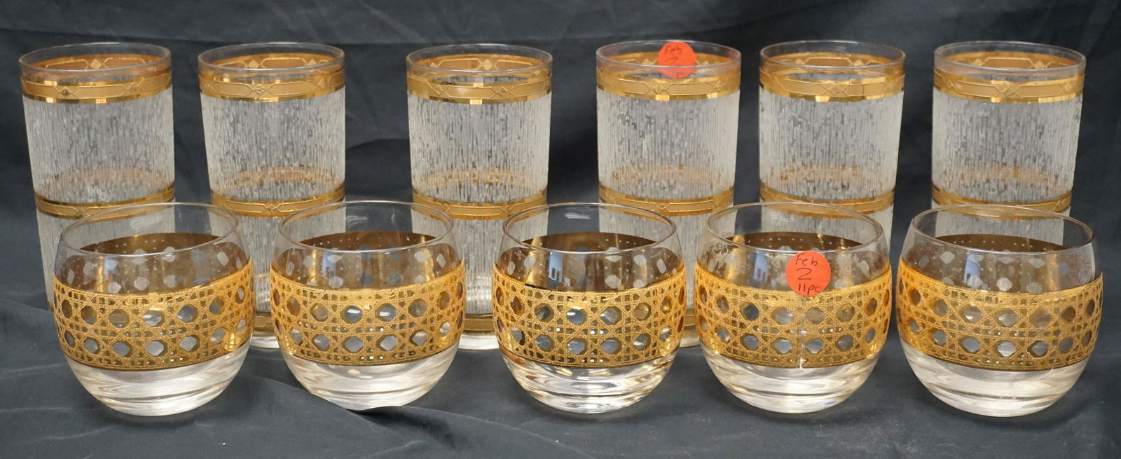 11 CULVER ROLY POLY & HIGHBALL GLASSES (1 of 3)