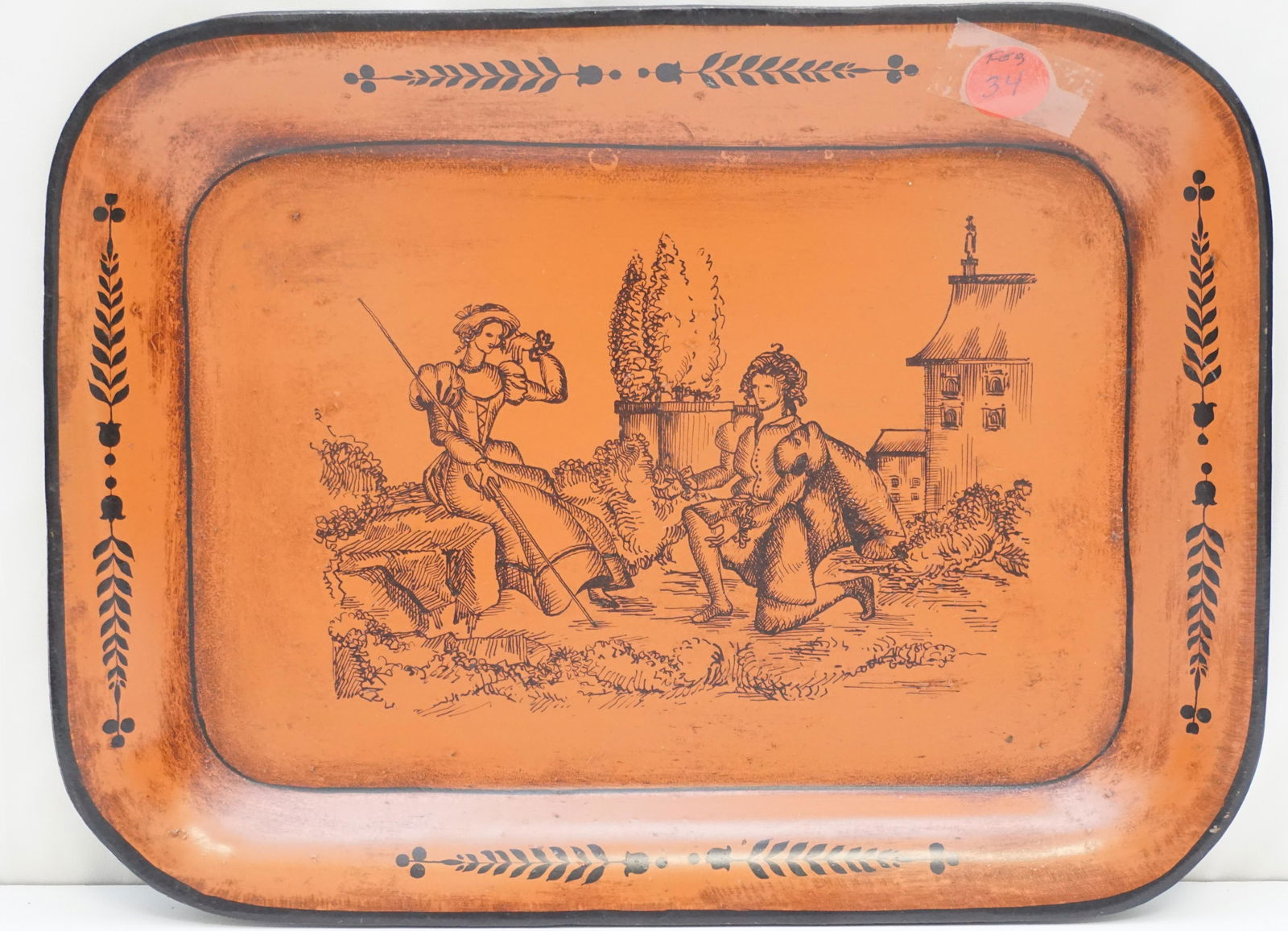 HAND PAINTED ITALIAN TOLE TRAY (1 of 4)