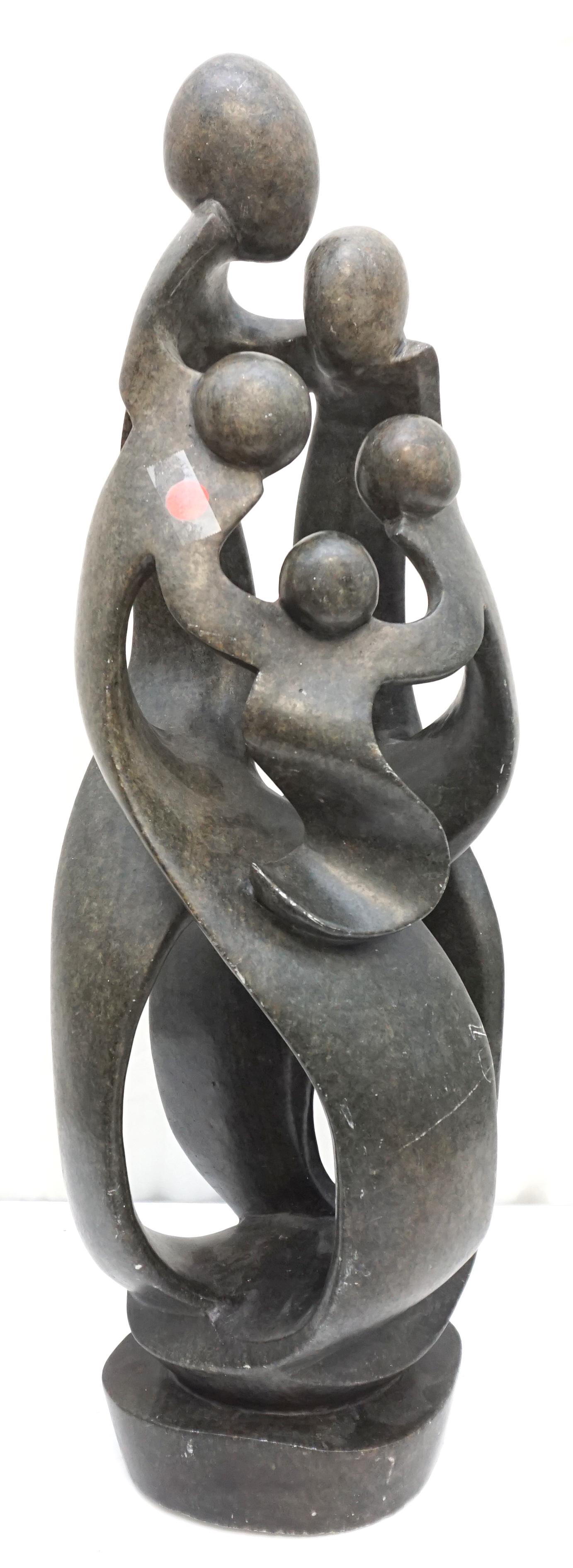 ZIMBABWE HAND CARVED SHONA STONE SCULPTURE (1 of 9)