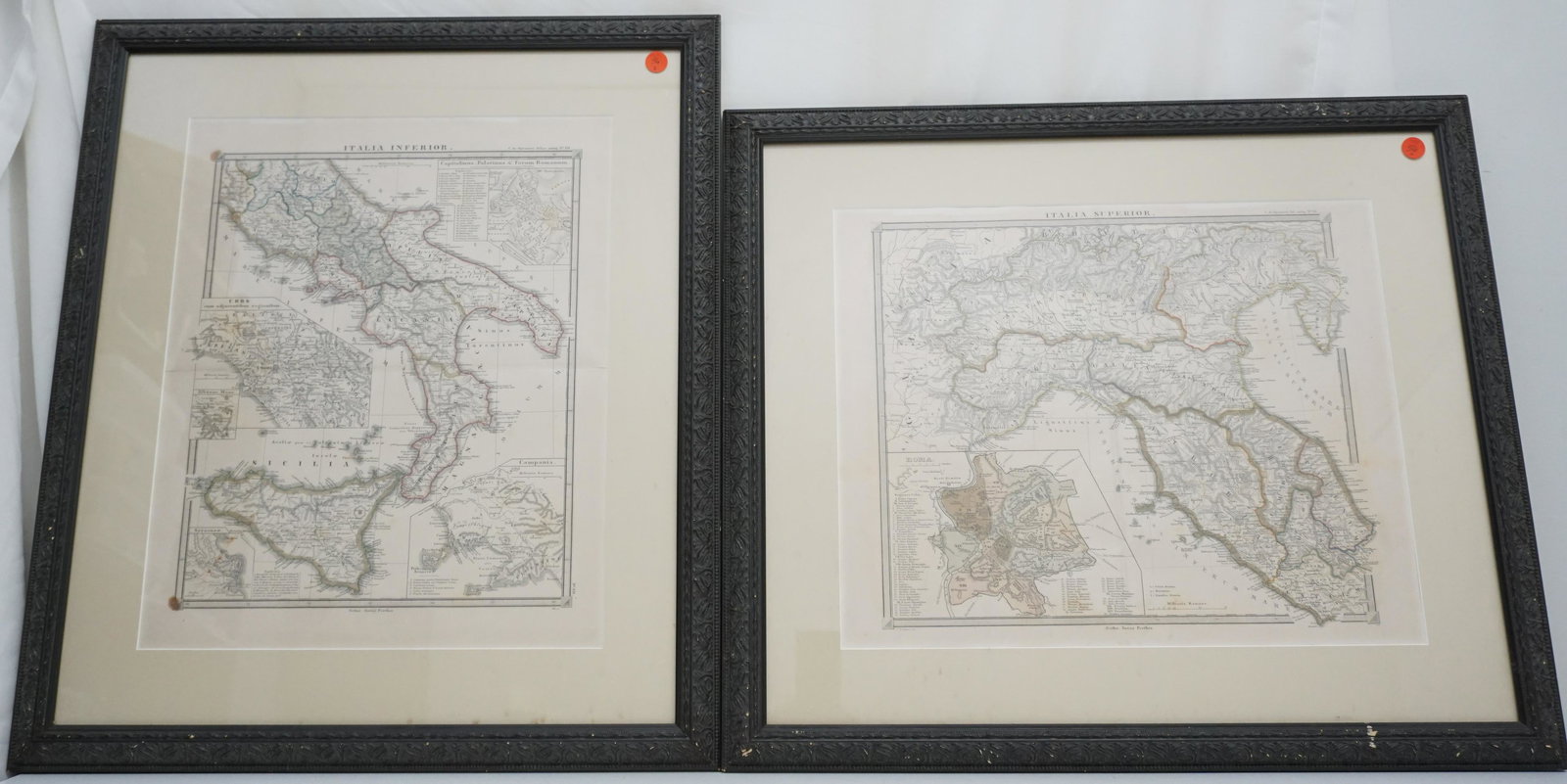 2 ANTIQUE ITALIA MAPS GOTHA JUSTUS PERTHES (1 of 9)