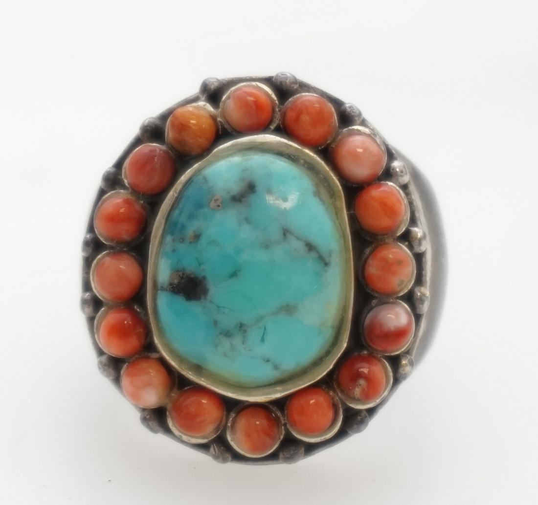 VINTAGE STERLING STUDIO BARSE TURQUOISE RING (1 of 3)