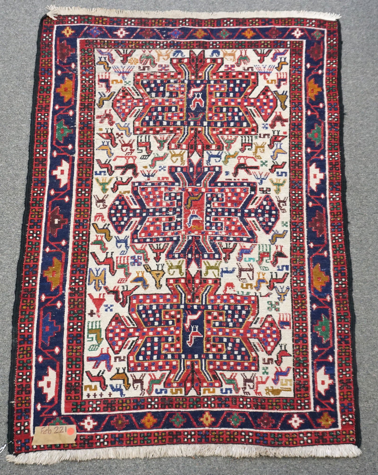 SEMI ANTIQUE SOUMAK KILIM RUG (1 of 7)