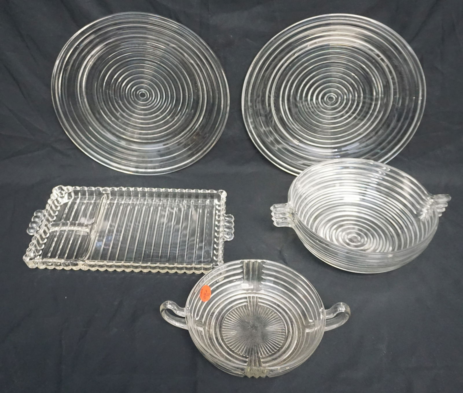 5 pc ANCHOR HOCKING MANHATTEN + (1 of 6)