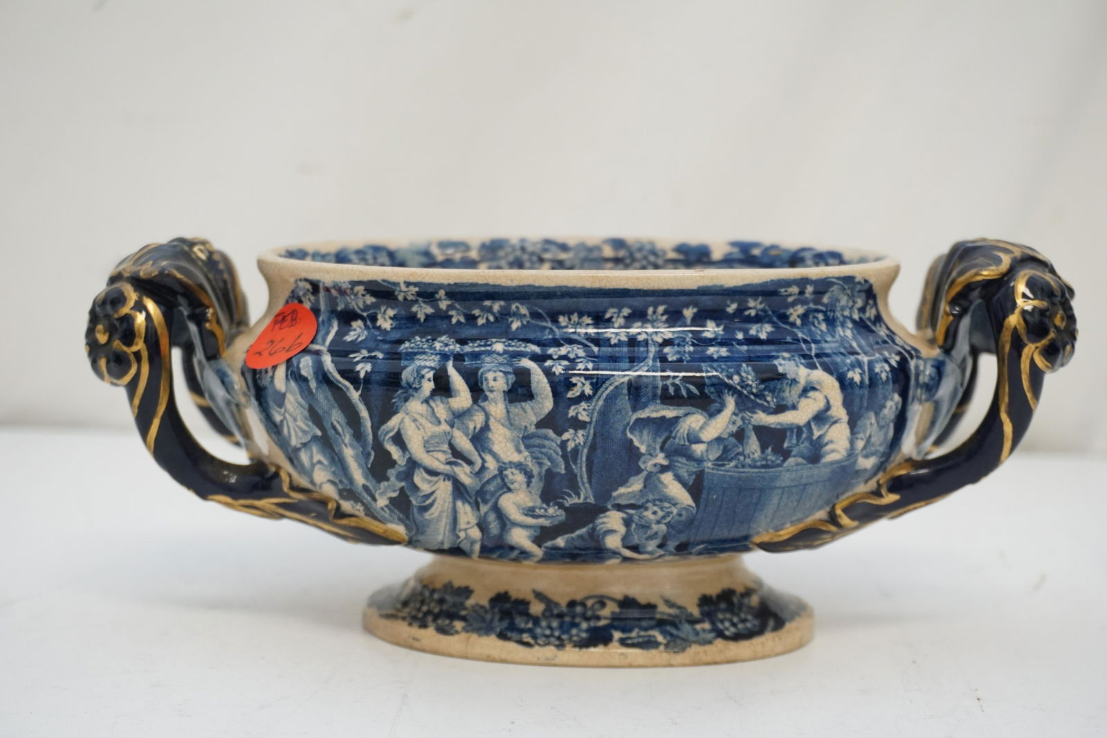 ANTIQUE STAFFORDSHIRE CACHEPOT (1 of 8)