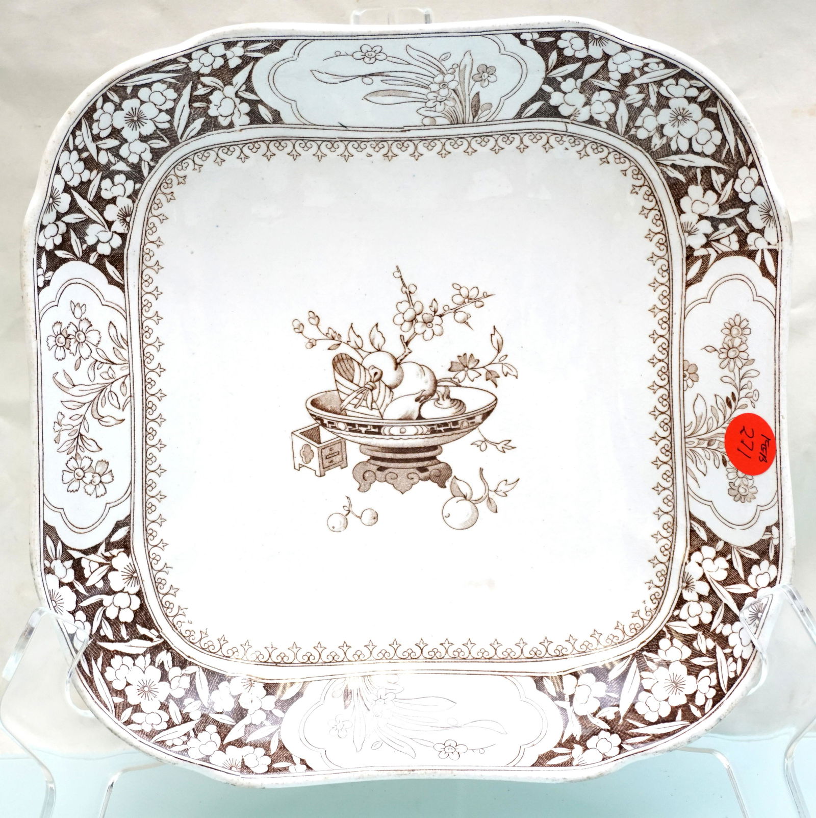 MINTON AESTHETIC BROWN TRANSFERWARE (1 of 7)