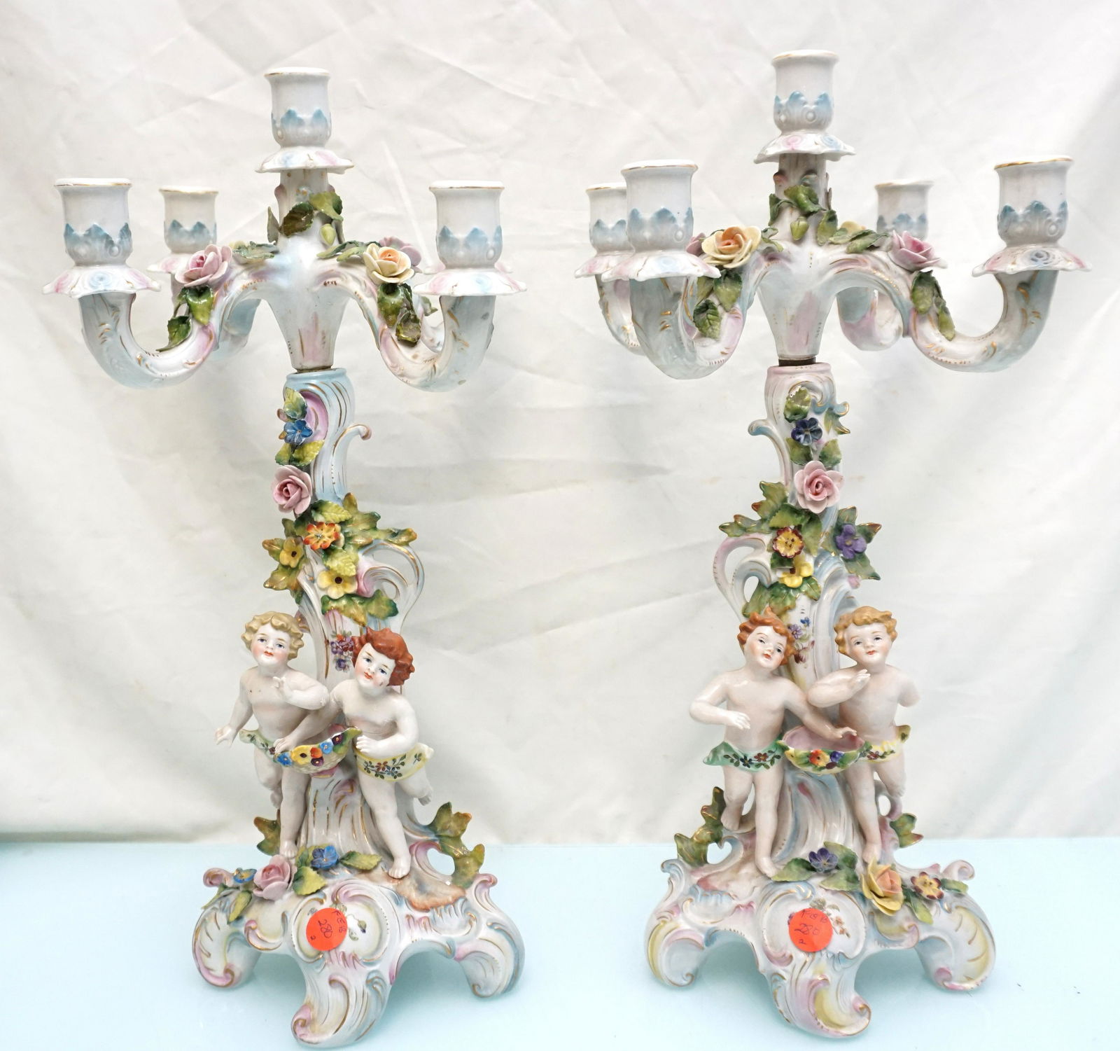 LARGE DRESDEN CANDELABRA (1 of 16)