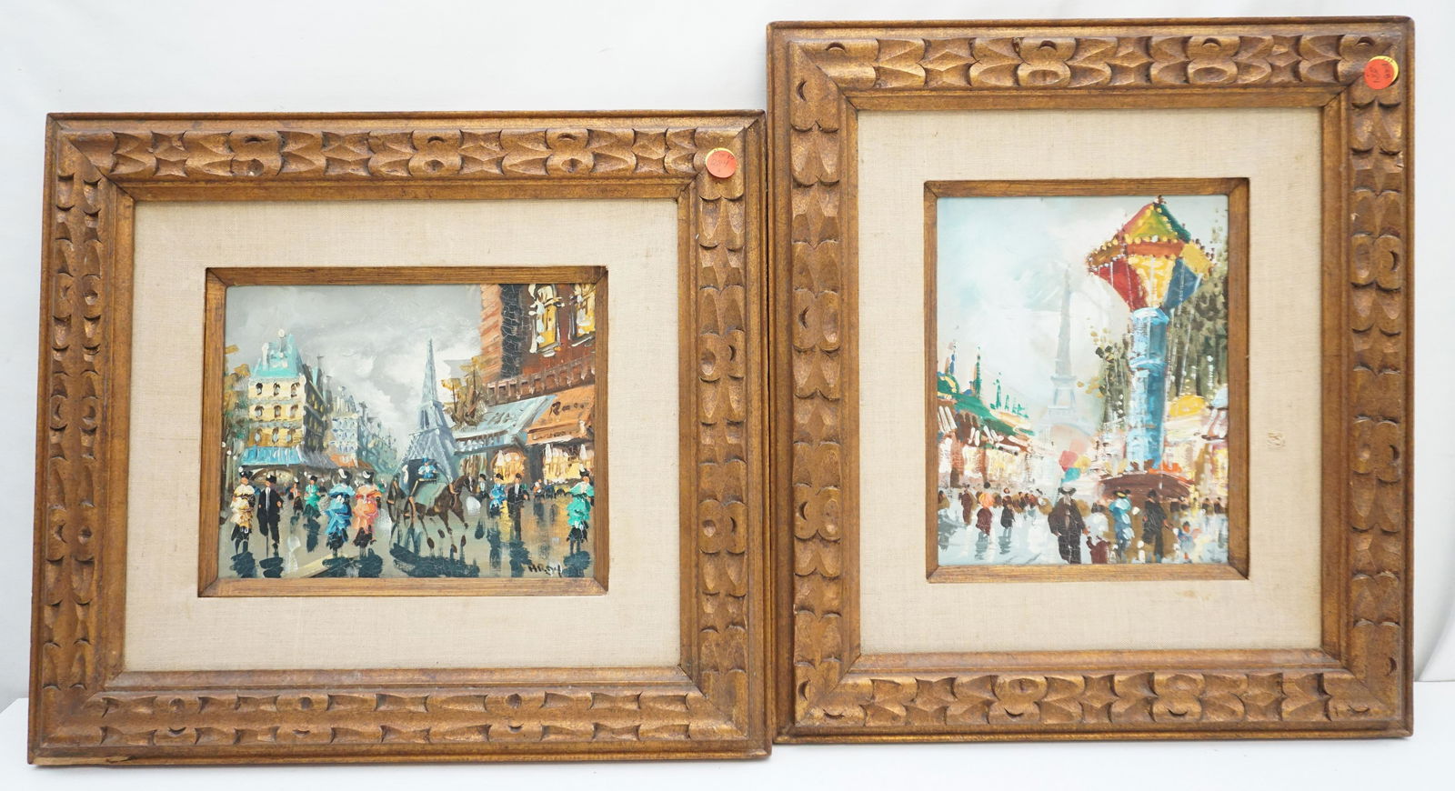 2 MCM PARIS PAINTINGS FRAMED (1 of 7)